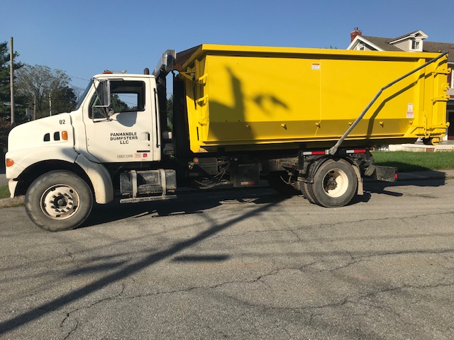 Yellow Dumpster | Dumpster Rental | Panhandle Dumpsters